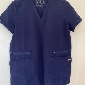 NWT FIGS Accra Limited Edition Navy Scrub Top